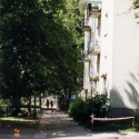 ulica Nieborowska w kierunku Białobrzeskiej